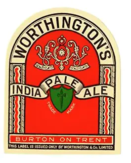 Breweries Prints: Worthington's India Pale Ale (Green coloured shield)