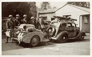 Defence Collection: Worton, Wiltshire - WWII - Civilian Fire Fighters