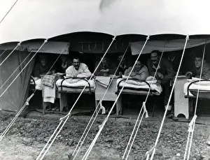 Marquee Prints: Wounded British troops, Salonika, WW1
