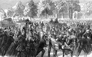 Wounded French Soldiers entering Paris; Franco-Prussian War