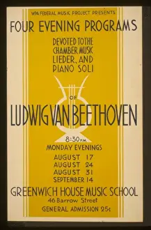 Presents Prints: WPA Federal Music Project presents four evening programs dev