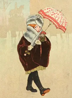 Outings Prints: Well Wrapped Girl