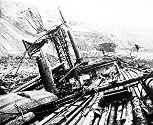 Shipwreck Prints: Wreck of the Athalie, Whitby, Victorian period