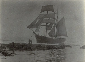 Images Dated 24th April 2017: Wreck of the Brigontine Crossowen at Thurleston, Devon