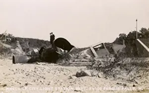Collapse Prints: Wreck of City Light Station, Fergus Falls, Minnesota, USA