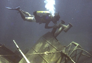 Images Dated 11th September 2015: Wreck diving off the coast of Malta