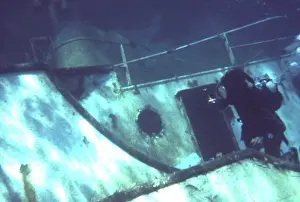 Wreck diving off the coast of Malta