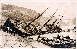Gully Collection: Wreck of the ship Gipsy at Bristol