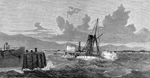 Paddle Gallery: Wreck of the SS Chusan, Ardrossan, 1874