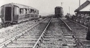 Vandalism Prints: Wrecked Scottish Express at Creamlington - General Strike