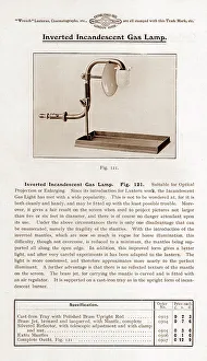 Wrench Prints: Wrench inverted incandescent gas lamp, magic lantern