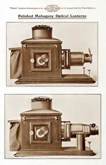 Mahogany Prints: Wrench mahogany magic lantern projector