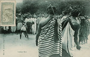 Madagascan Collection: Wrestling match in Madagascar