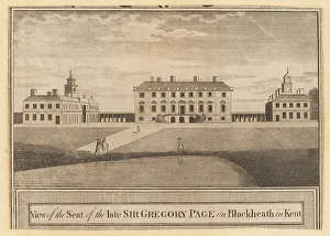 Landscaped Prints: Wricklemarsh House, Kent, 1784