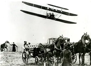 Records Gallery: Wright Brothers, American aviation pioneers, in action