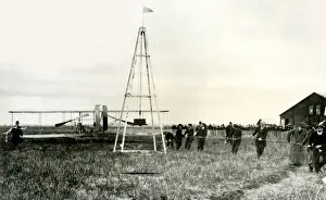 Records Prints: Wright Brothers, aviation pioneers, at Pau, France, 1909