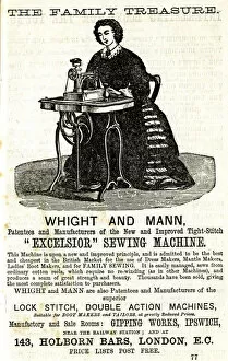 Images Dated 27th February 2020: Wright and Mann, Excelsior Sewing Machine, Ipswich