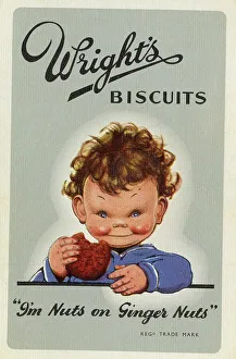 Biscuits Prints: Wright's Biscuits drawn by Mabel Lucie Attwell