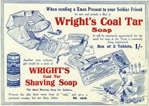 Images Dated 11th October 2017: Wrights Coal Tar Soap advertisement, WW1