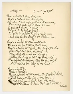 Hand Writing Prints: Writing / Robert Burns