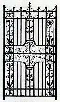 Wrought Prints: Wrought Iron gate