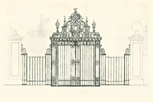 Highly Prints: Wrought Iron Gate George Crawley