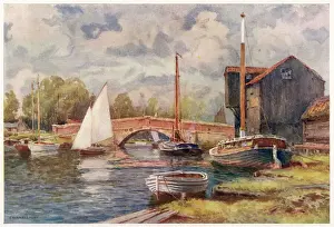 Norfolk Prints: Wroxham Bridge