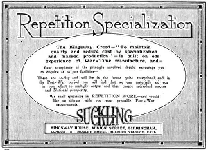 Suckling Prints: W.Suckling & Sons - Aeronautical Stampings & Repetition Work