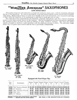Range Gallery: Wurlitzer Saxophones