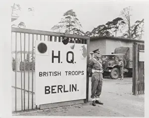 WW II - first British army headquarters in Berlin Germany