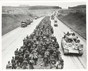 Tracked Prints: WW II prisoners of war on the autobahn near Giesen