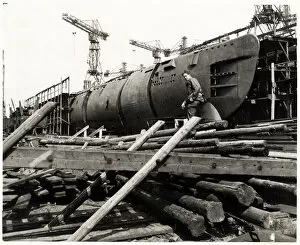 Missile Gallery: WW II - Submarine at Deshimag Shipyard, Bremen Germany