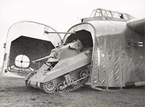 Conveyance Gallery: WW II - T-19 Locust tank emerging from a Hamilcar gilder
