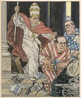 Throws Prints: WW1 / 1915 / POPE & AMERICA