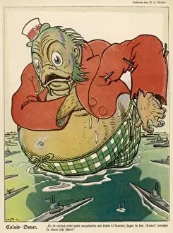 Assailed Prints: WW1 / 1916 / J BULL U-BOATS