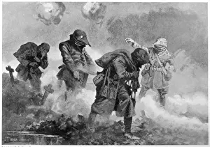 Transporting Prints: WW1 / 1917 / GAS ATTACK