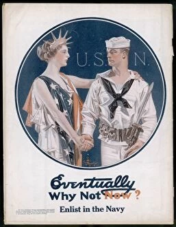Adverts and Posters Collection: Ww1 / 1917 / Us Navy Poster