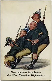 WW1 - 96th Batt. Canadian Highlanders - Terrified Germans