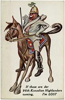 WW1 - 96th Battalion (Canadian Highlanders) - Allied Flags