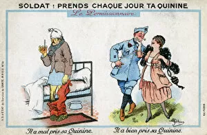 Images Dated 1st June 2016: WW1 - The advantages of using Quinine to treat illness