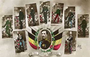 Inspiration Prints: WW1 - Albert I - King of Belgium - protects his army