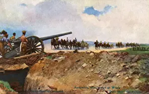 WW1 - Australian Heavy gun at work