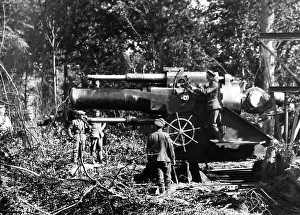 Inch Prints: WW1 - Battle of Albert, France - 15 inch Howitzer