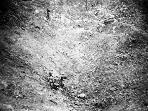 WW1 - Battle of Guillemont - A mine crater in