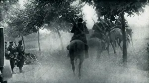 Louvain Prints: WW1 - Belgian Cavalry in action