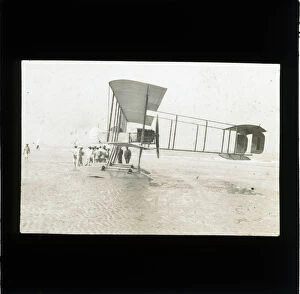 Bournemouth Collection: WW1 Biplane, Thought to be at Boscombe, Dorset