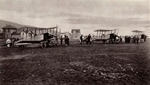 Aircrafts Gallery: WW1 - British bomber squadron with Avro 504s