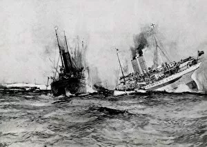 Anglia Gallery: WW1 - British hospital ship Anglia sinks, November 17th 1915