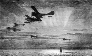 Pilots Prints: WW1 - British seaplanes in action, Cuxhaven, Germany, 1915