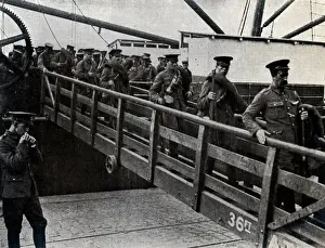 Arrive Prints: WW1 - British soldiers arriving in France